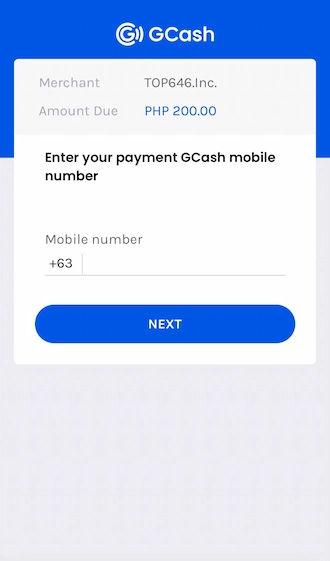 Login to GCash account