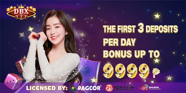 THE FIRST 3 DEPOSITS PER DAY BONUS 9999P
